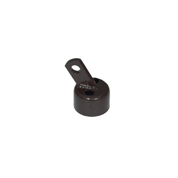 Chain Link Fence Rail End Cups - Black, Brown, and Green
