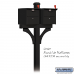 Salsbury Roadside Mailbox Deluxe 2-Sided Post, In-Ground (4372-P)