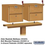 Salsbury Two Wide Designer Spreader for Designer Roadside Mailboxes (4382-D-P)