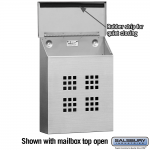 Salsbury Stainless Steel Mailbox, Traditional, Decorative, Vertical Style (4525)