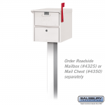 Salsbury In-ground Mounted Pedestal - for mail chests and roadside mailboxes (4385-P)
