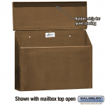 Salsbury Antique Brass Mailbox - standard horizontal (4410)