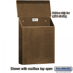 Salsbury Antique Brass Mailbox - standard vertical (4420)