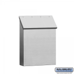 Salsbury Stainless Steel Mailbox, Traditional, Standard, Vertical Style (4520)