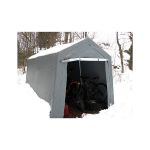 King Canopy 7' x 12' Heavy Duty Small Storage Shed (G0712-P)