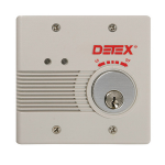 Detex Flush Mount Battery or AC/DC Powered Exit Alarm EAX-2500F (EAX-2500F-P)