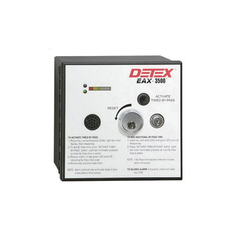 Detex Surface Mount Hardwired AC/DC w/Battery Backup Exit Alarm EAX-3500S