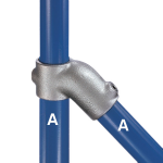 Kee Klamp Type 12 Steel Pipe Fittings - 45 Degree Single Socket Tees (KK-TYPE-12)