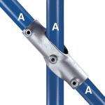 Kee Klamp Type 30 Steel Pipe Fittings - 30 to 45 Degree Adjustable Crosses (KK-TYPE-30)