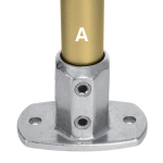 Kee Lite Type L62 Aluminum Pipe Fittings - Standard Railing Flanges (KL-TYPE-L62)