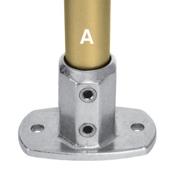 Kee Lite Type L62 Aluminum Pipe Fittings - Standard Railing Flanges
