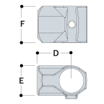 Kee Lite Type L10 Aluminum Pipe Fittings - Single Socket Tees (KL-TYPE-L10)