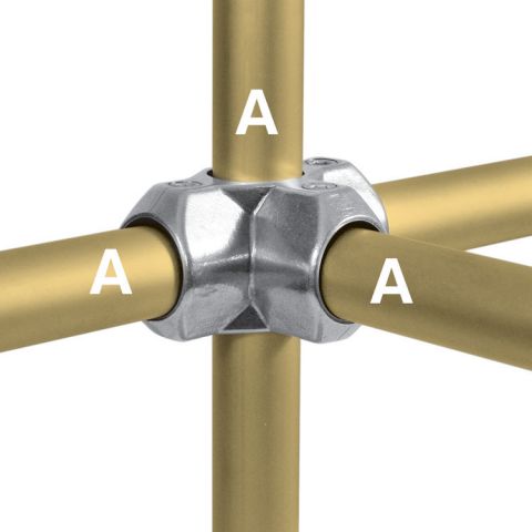 Kee Lite Type L35 - Three Socket Cross - 1"
