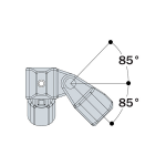 Kee Lite Type LC52 Aluminum Pipe Fittings - Corner Swivel Sockets (KL-TYPE-LC52)