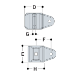 Kee Lite Type LM52 Aluminum Pipe Fittings - Male Corner Swivel Socket Members (KL-TYPE-LM52)