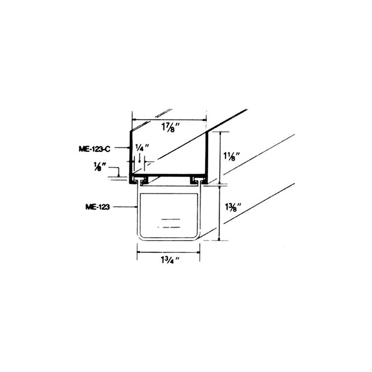 Miller Edge PVC Channel (Use w/ ME123 SensingEdge) | Hoover Fence Co.