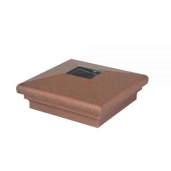 LMT Neptune Solar Post Cap with Accessory Connection for Vinyl Posts