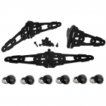 OZCO Building Products Strap Hinge Set w/Hammered Dome Caps (OWT-56654)