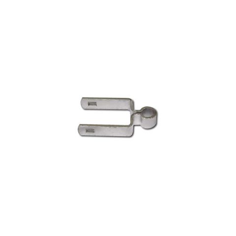 2" Square Chain Link Fence Gate Female Strap Hinge with 5/8" Pin, Galv.