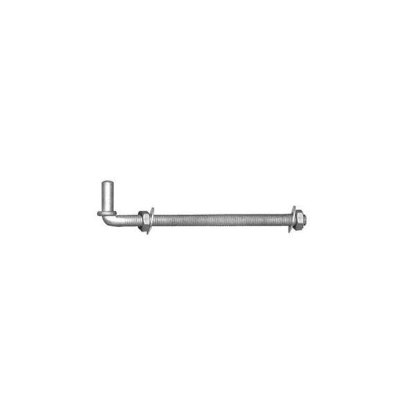 Hook to Bolt 13" with 3/4pin   Galvanised for Gates on wooden posts 