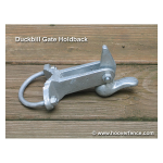 Duckbill Chain Link Fence Gate Holdback - Malleable Steel (H-0541) (CL-HB-M)