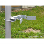Chain Link Fence Slide Gate Receiver Type Latches - Round Post (CL-SLIDE-GATE-LATCH-R)