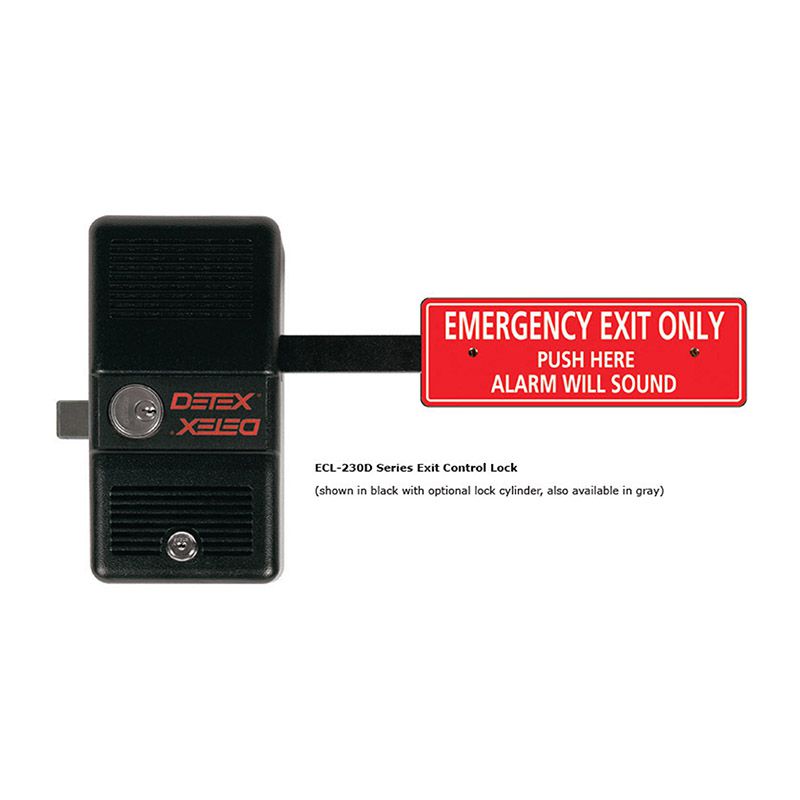 DETEX EXIT CONTROL LOCK ECL-230D With Cylinder Included. 