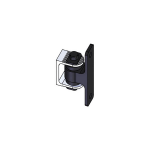 Nationwide Industries Heavy Duty Ball Bearing Hinge - Aluminum Bolt-On Black Body & Aluminum Weld-On Mill Yoke (HDBY-ABB-AWM)