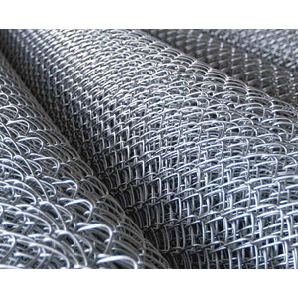 9 Gauge x 2" Chain Link Fence Fabric, Aluminum