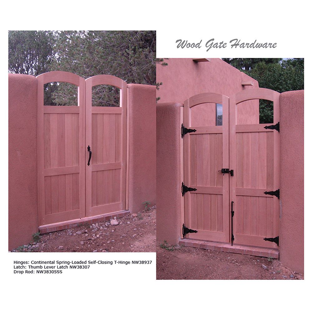 Painted Gate Kit includes Standard Gravity Thumb Latch and Spring Hinges 