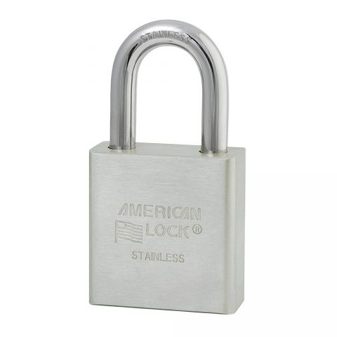 American Lock 1-3/4" Solid Stainless Steel Pin Tumbler Padlock