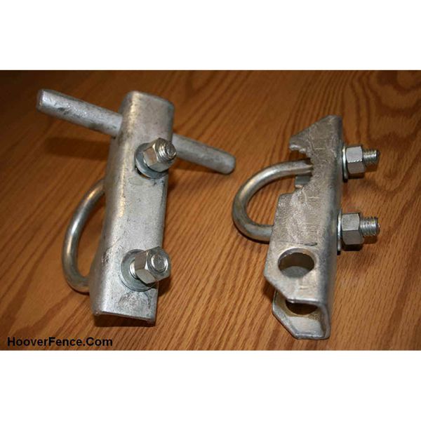 Chain Link Fence Gate Arm Hinges - Pressed Steel