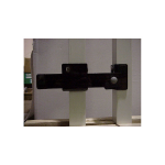 DAC Industries Chain Link Fence Strong Arm Latches for Double Gates - Black (STRONG-ARM-DBL-COLOR)