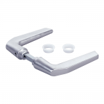 Locinox Full Handle Set (2) w/Shaft - Aluminum Modern Industrial Style (3006M)