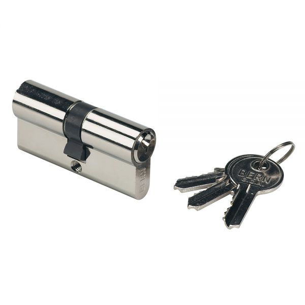 Locinox Lock Cylinder, 80mm, Keyed Alike, w/3 Keys for "Hy" Locks