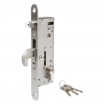 Locinox H-METAL Hybrid Lock for Wood, Metal, or PVC Gates With Cylinder and Keys