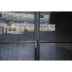 Locinox H-METAL Hybrid Lock for Wood, Metal, or PVC Gates Installed on Metal Security Gate