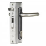 Locinox H-METAL-WB Hybrid Lock for Weld Box Installed on Gate Upright