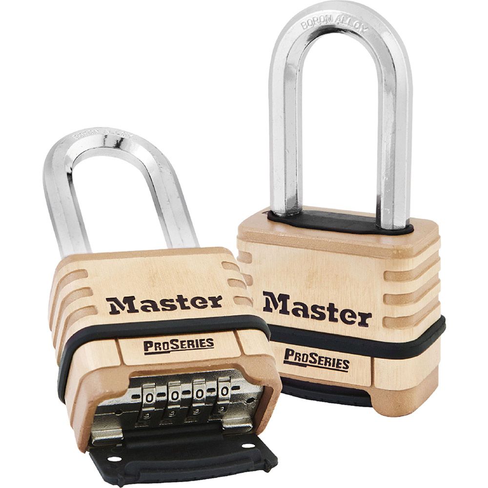4 Digit Lock Set Combination Padlock Resettable Combo Lock Long Shackle Lock 
