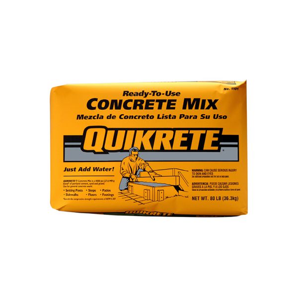 Quikrete High Strength Concrete Mix - 80 lb Bag
