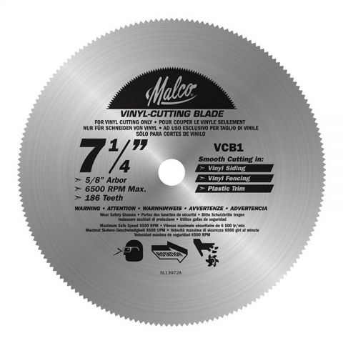 Malco Products Vinyl Cutting Circular Saw Blades