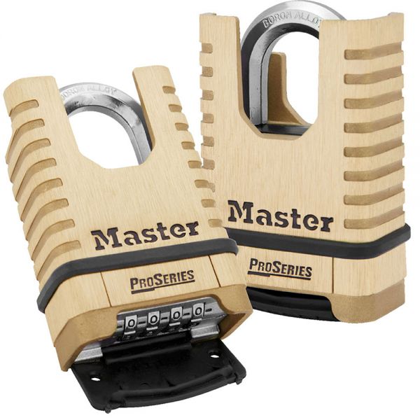 Master Lock 2-1/4" ProSeries Shrouded Brass Resettable Combination Padlock