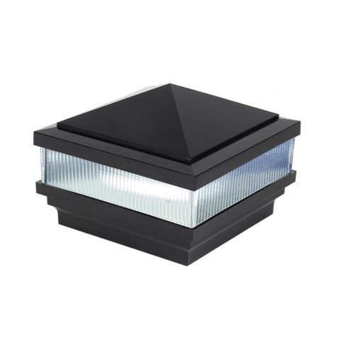 LMT Haven Scallop Lens Low Voltage LED Lighting Post Caps for Vinyl Posts