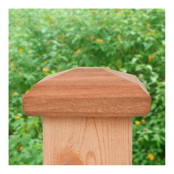 Captiva 4x4 Miterless Traditional Pyramid Post Cap for Wood Posts