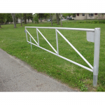 Hoover Fence N-Series Tubular Barrier Single Gate Kits - Aluminum (BARRIER-GATE-N-ALUM)