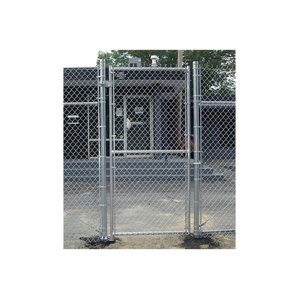 Hoover Fence Industrial Chain Link Fence Single Gates, All 2" Galvanized HF40 Frame