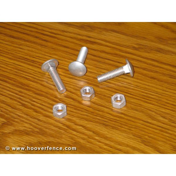 Chain Link Fence Carriage Bolts - Aluminum