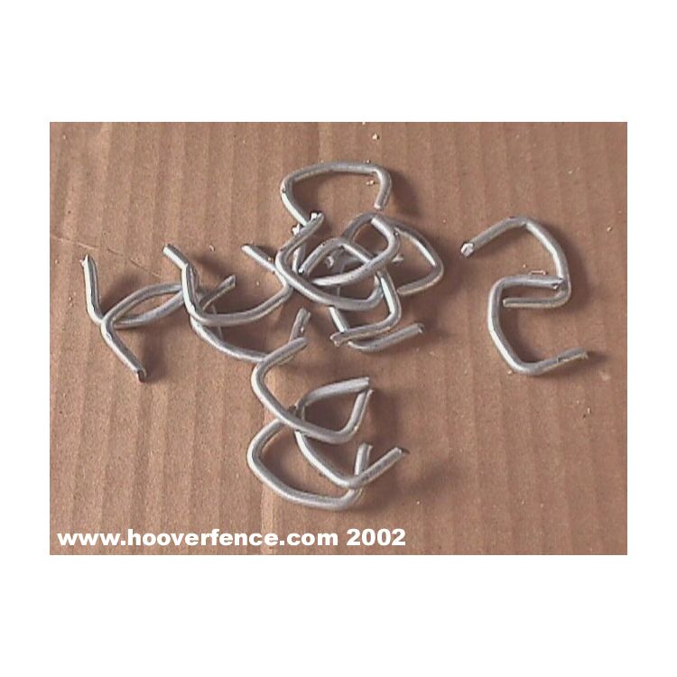Box of 100 GALV Hog Ring Clips netting fasteners ties fencing 