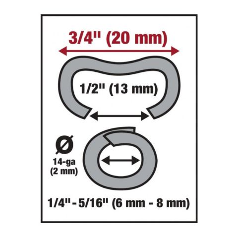Malco Products HR2 Hog Rings - Galvanized Steel