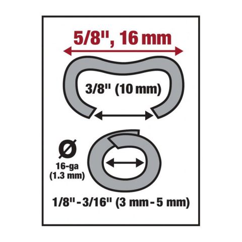 Malco Products HR1 Hog Rings - Galvanized Steel